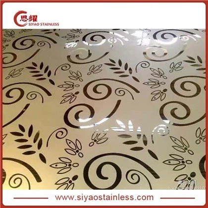 List od nehrđajućeg čelika 430 Gold Mirror