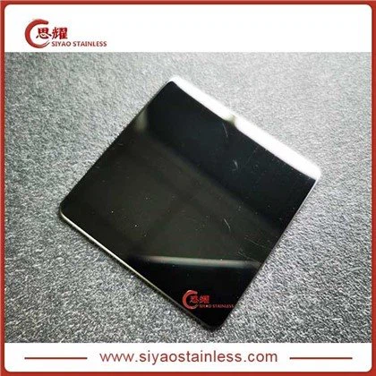 Ploče od nehrđajućeg čelika u crnom zrcalu